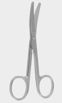 Ножиці вигнуті тупокінцеві 14,0 см (cm)